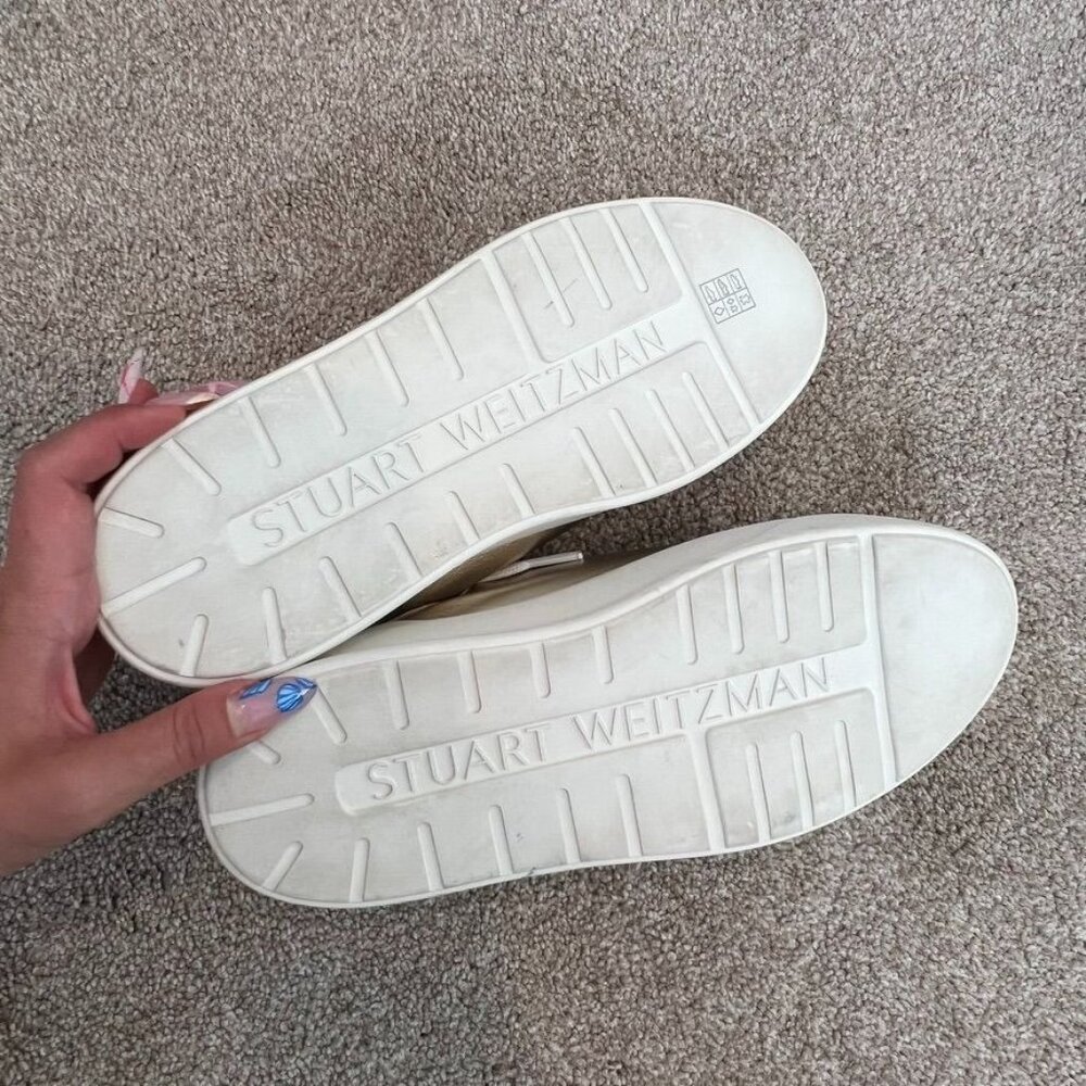 Stuart Weitzman Skater Open Back Mule Sneakers Si… - image 5